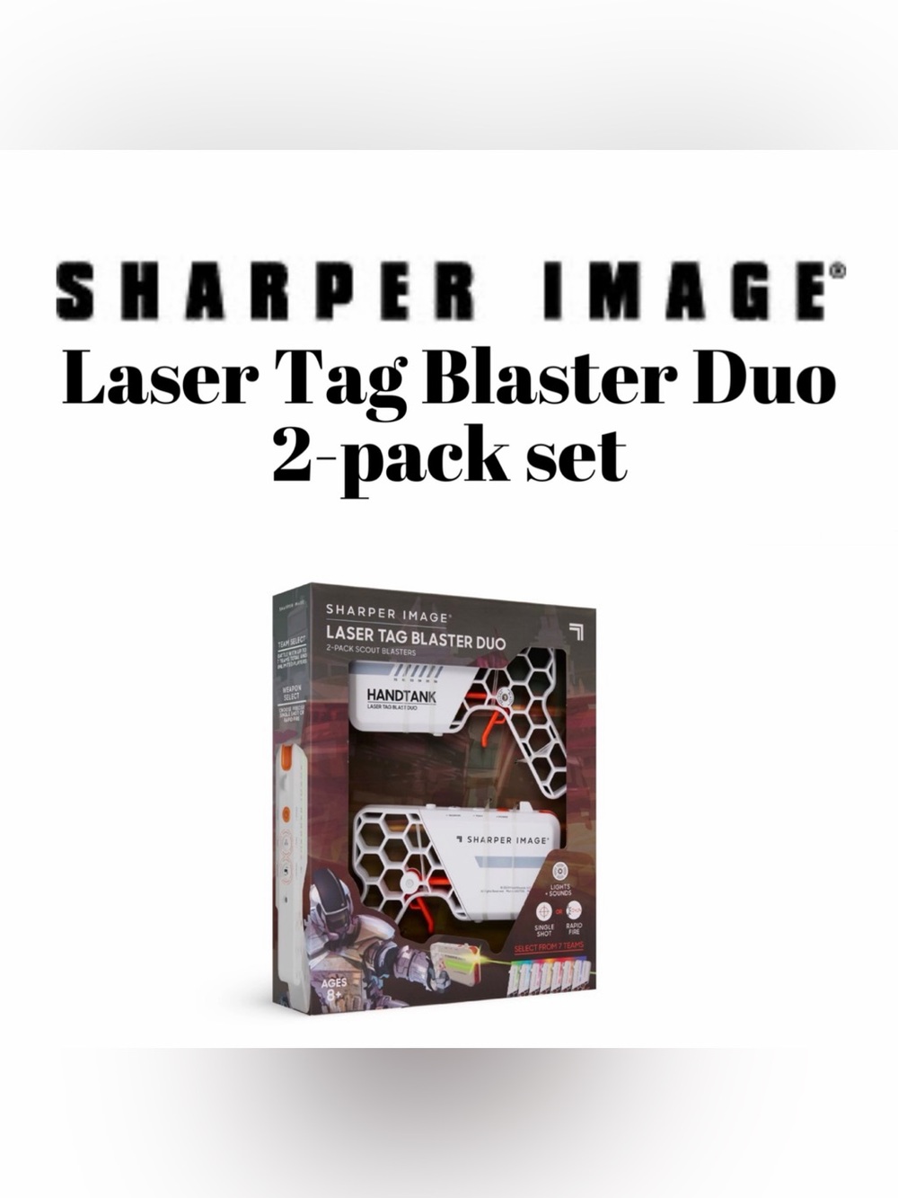 Sharper Image - Laser Tag Blaster Duo 2-pack set - NWOT